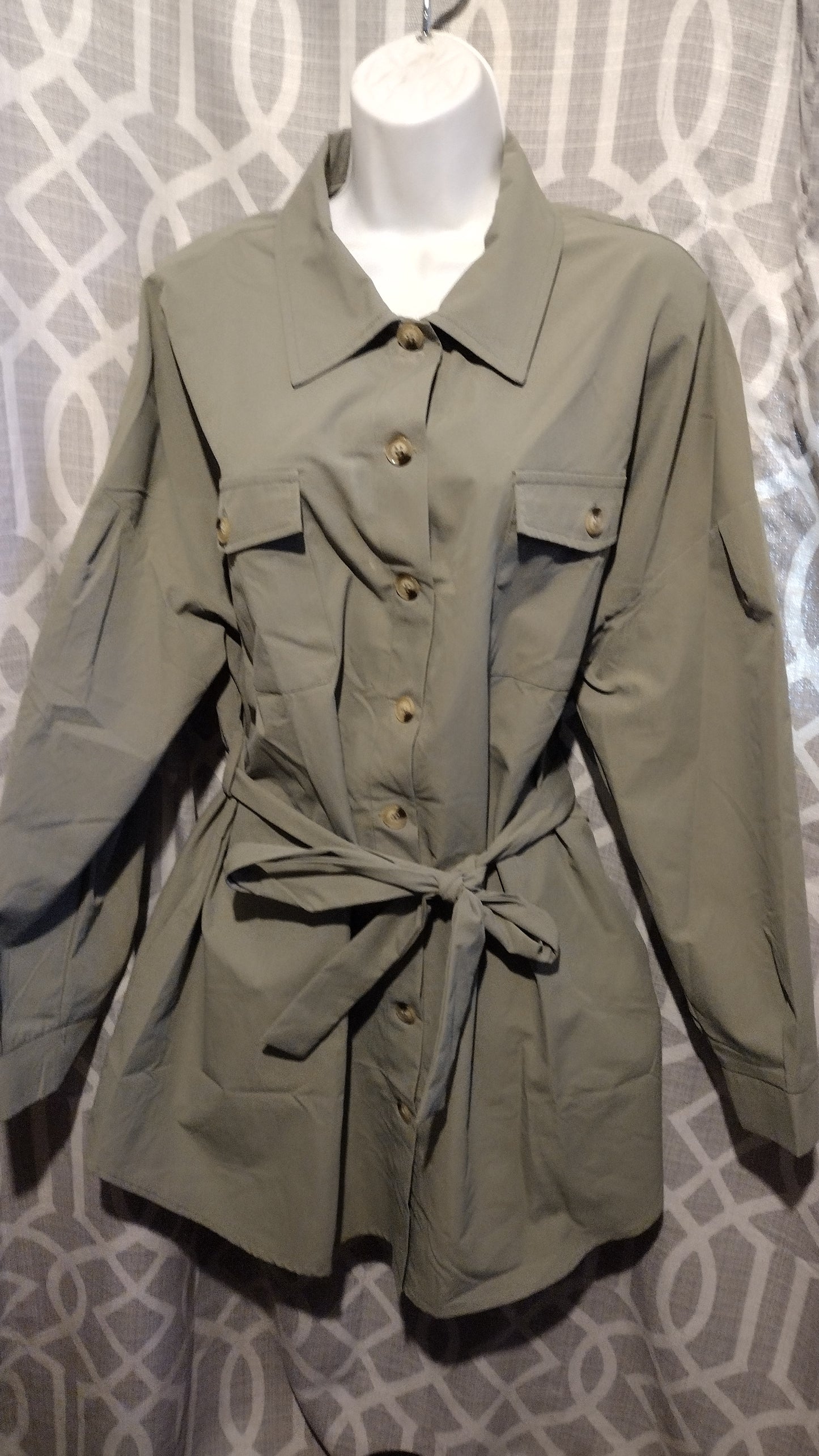 Women's tie waist dress plus size 16