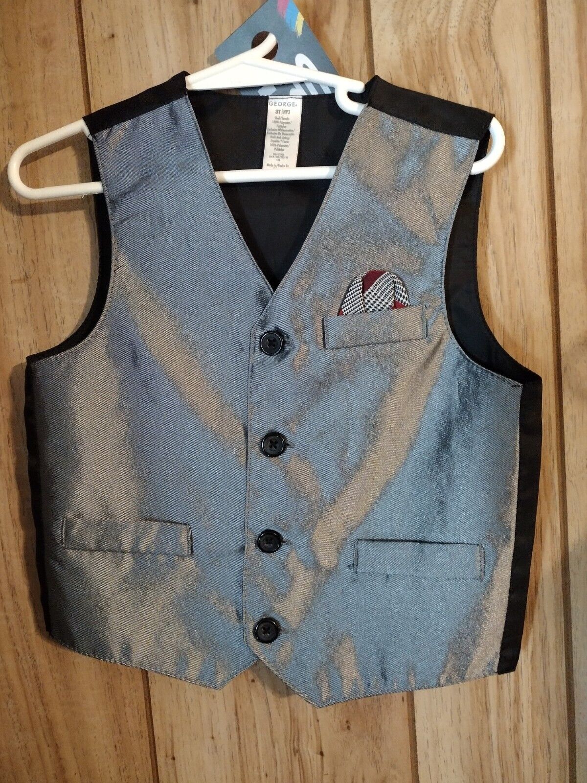 Boys Toddler Gray Suit Vest 3T
