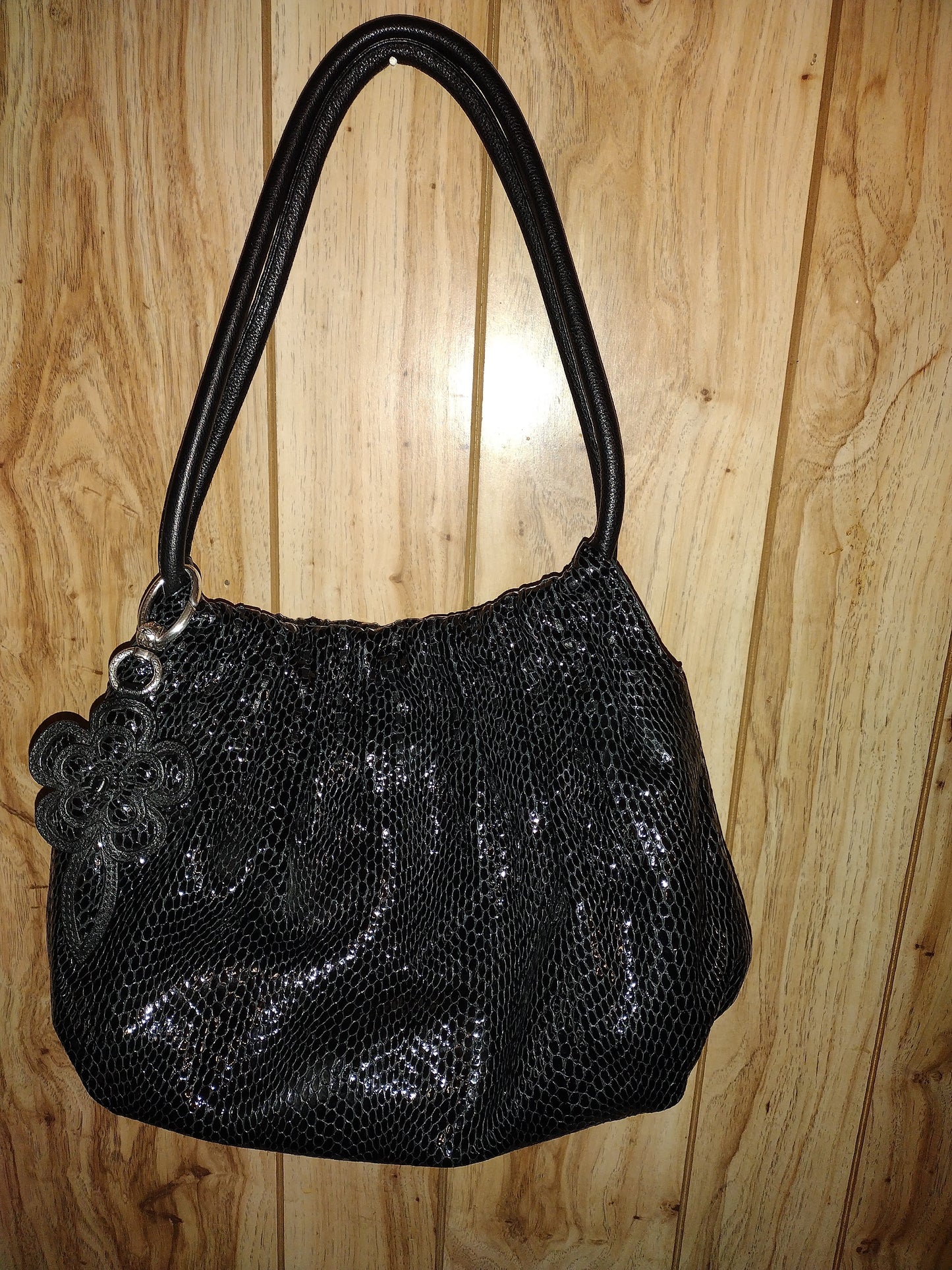 Brighton patent leather handbag