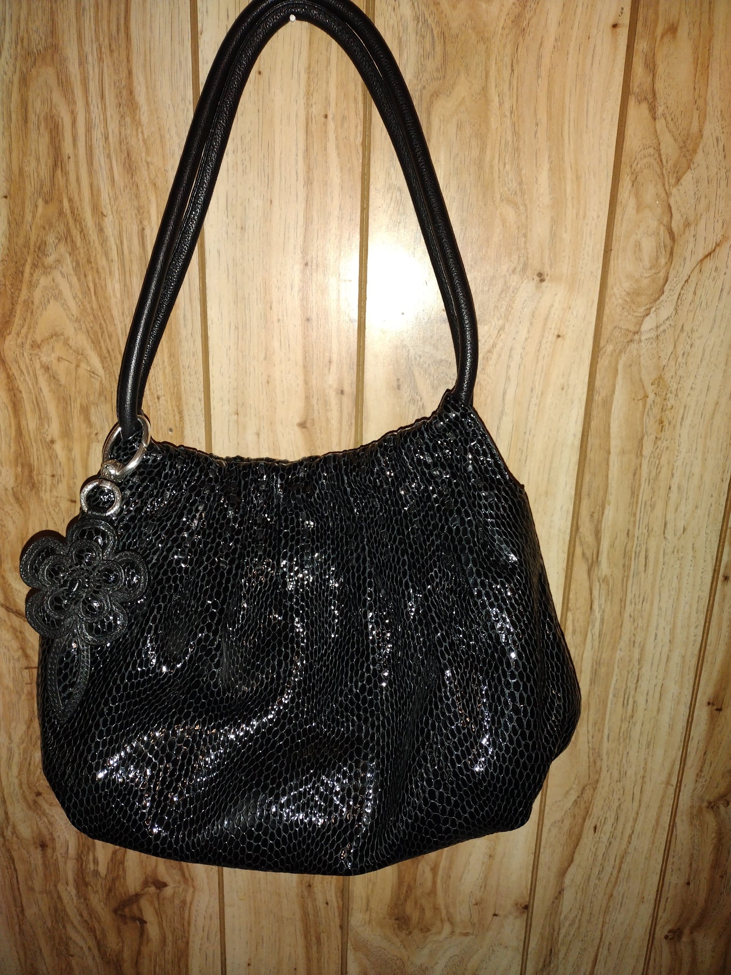 Brighton patent leather handbag