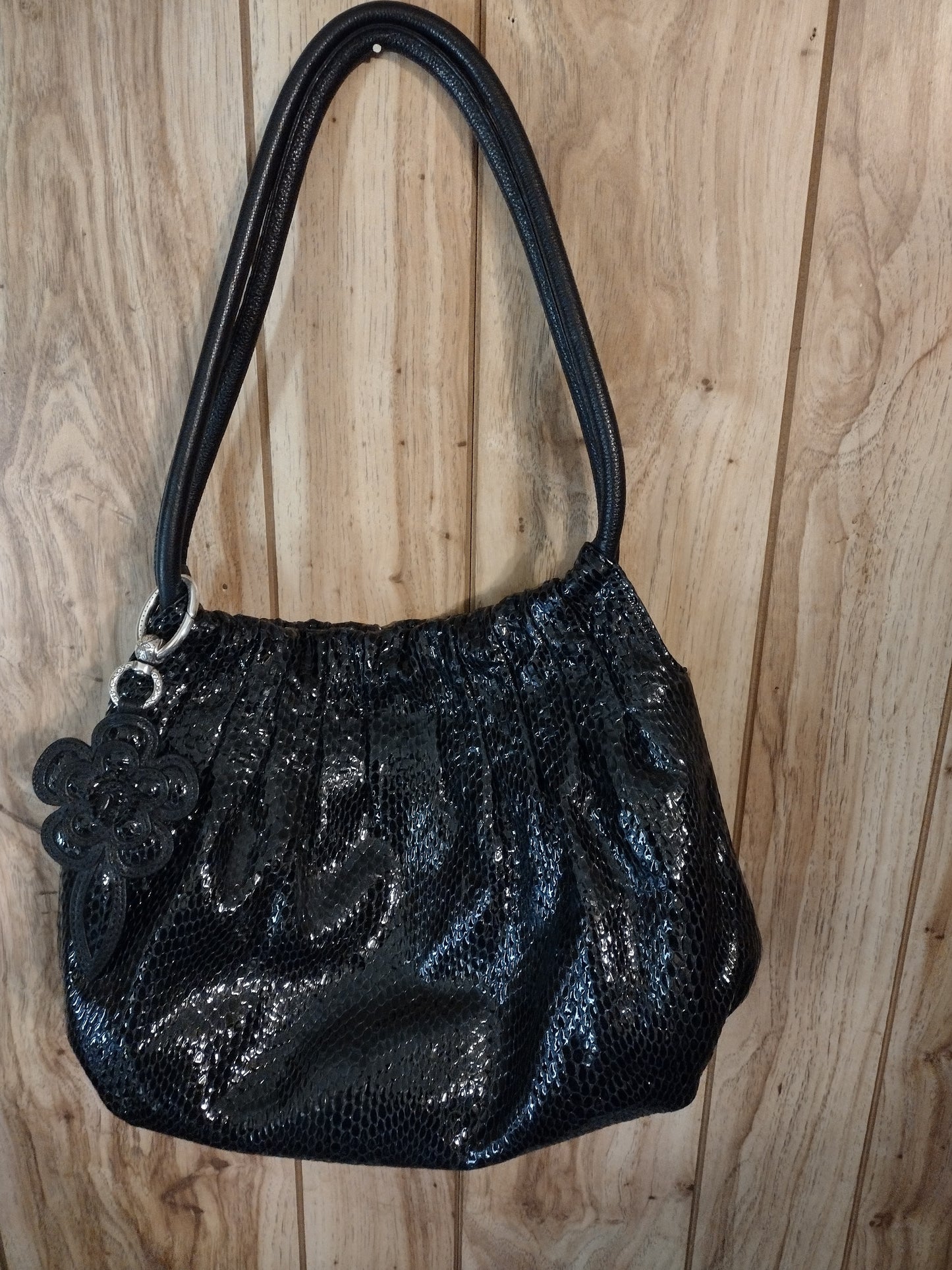 Brighton patent leather handbag