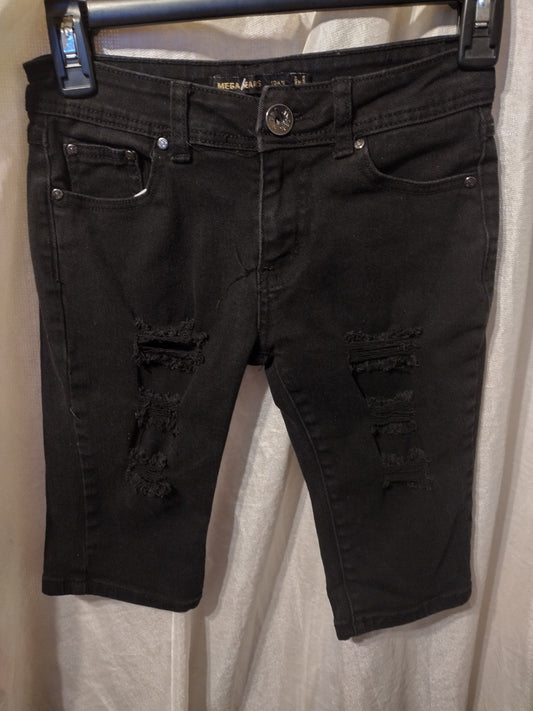 Girl distressed shorts size 12