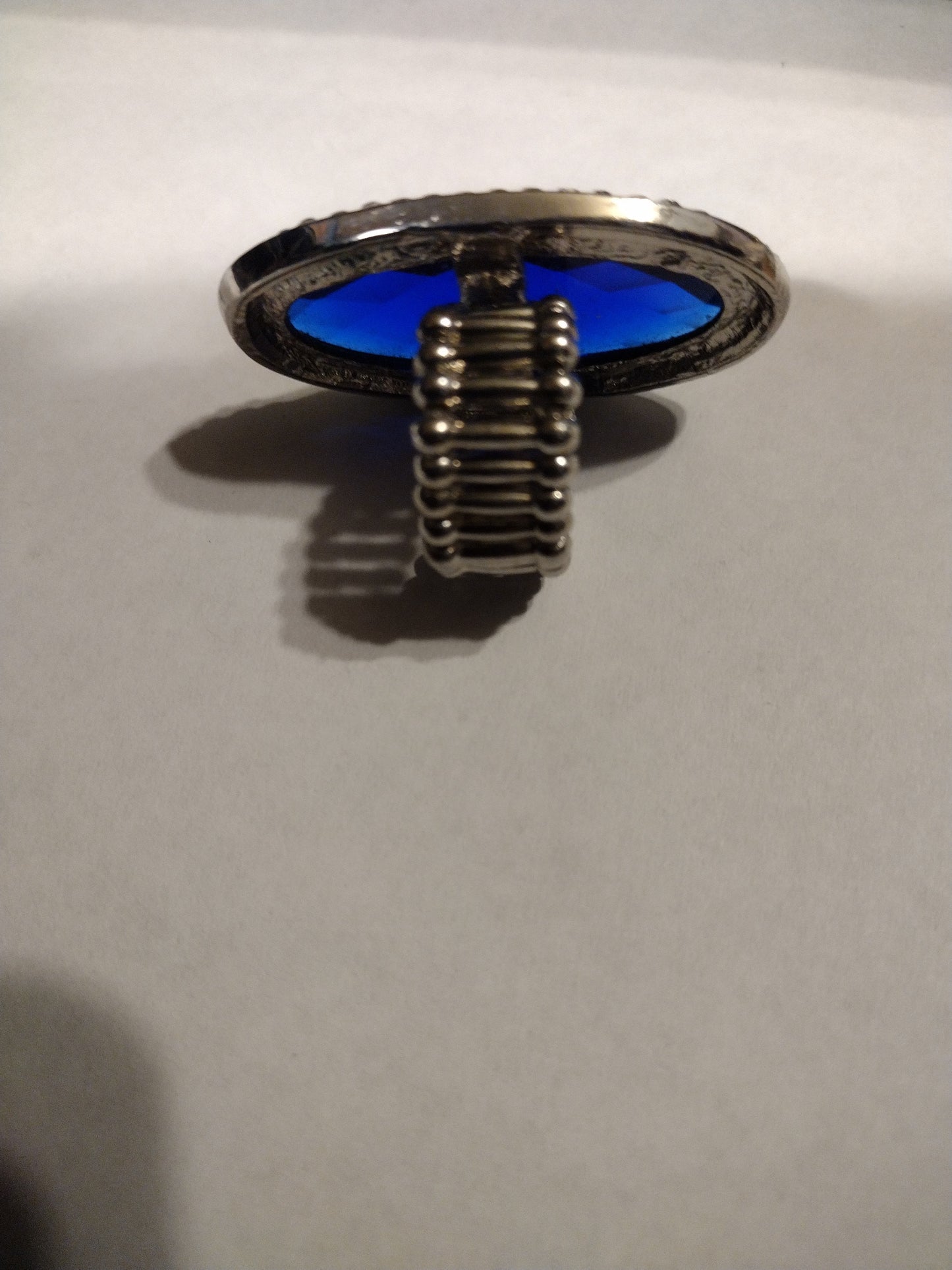 Women's blue stretch ring