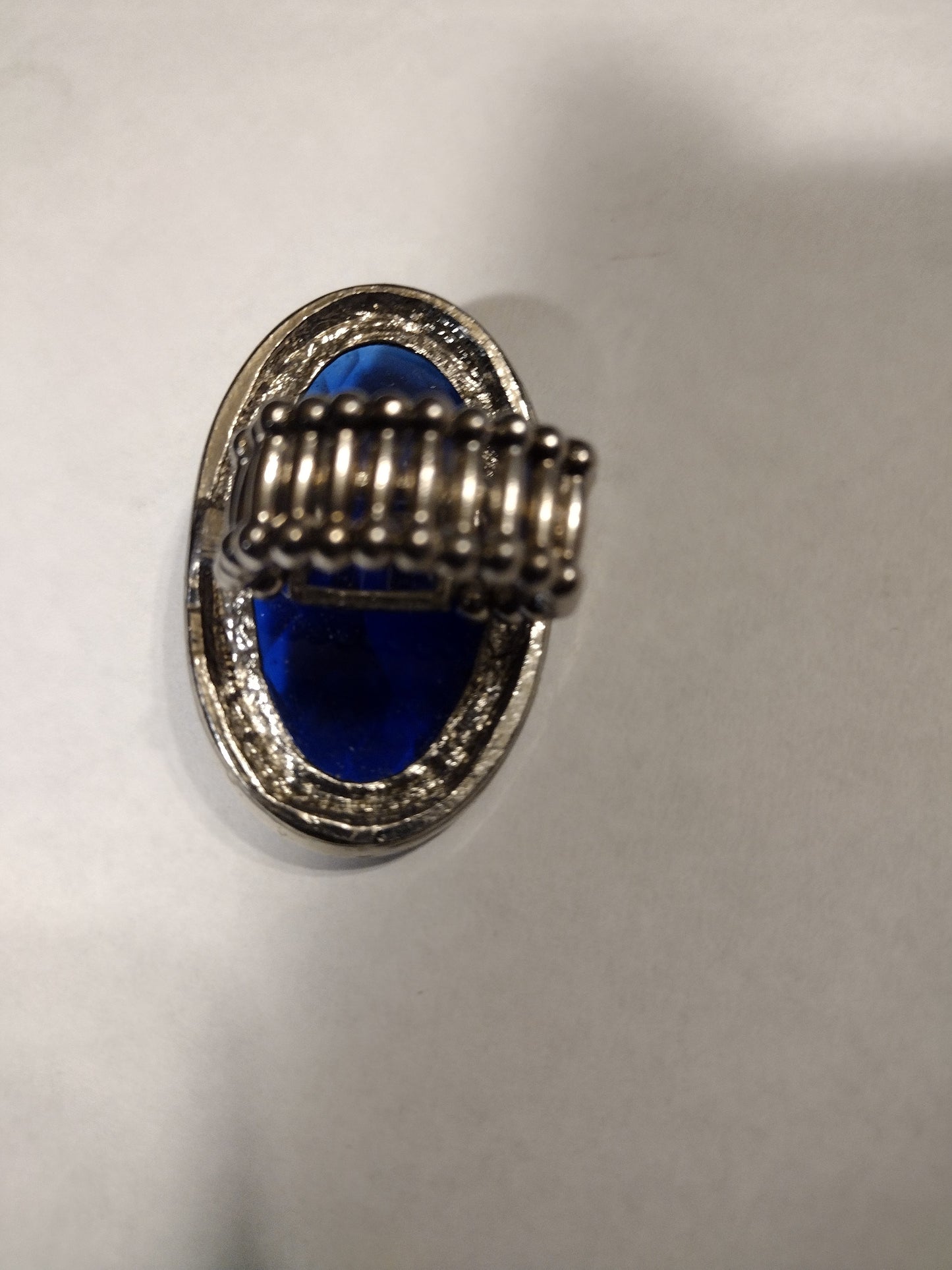 Women's blue stretch ring