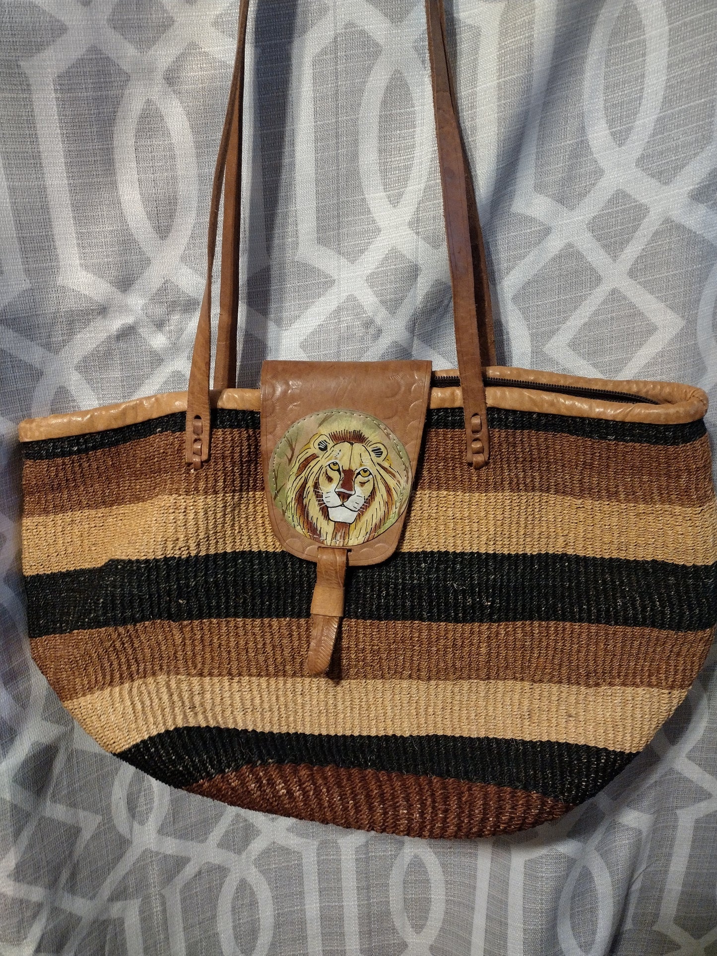 Woven Large Tote Handbag