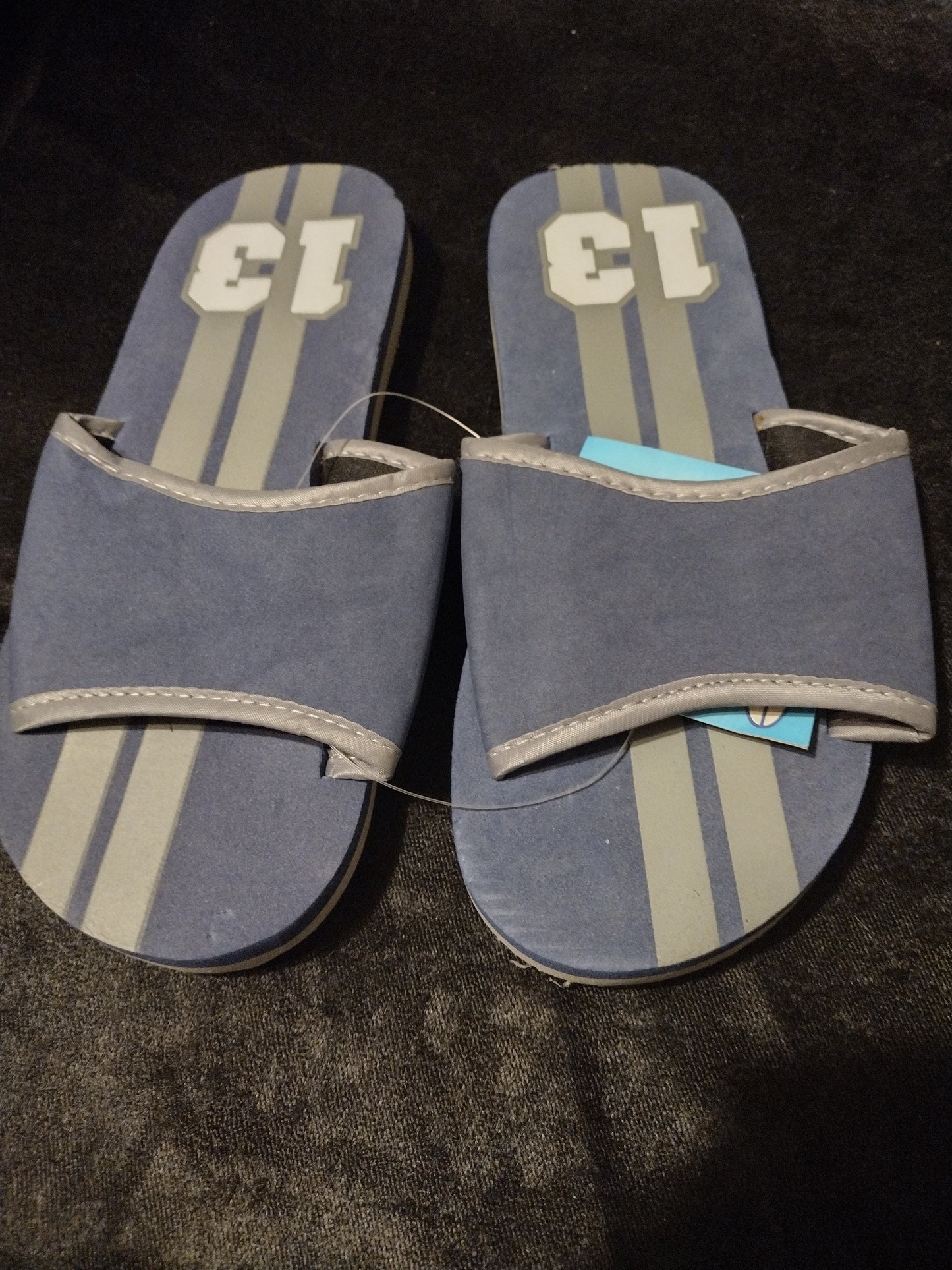 Little boys blue/gray sandals