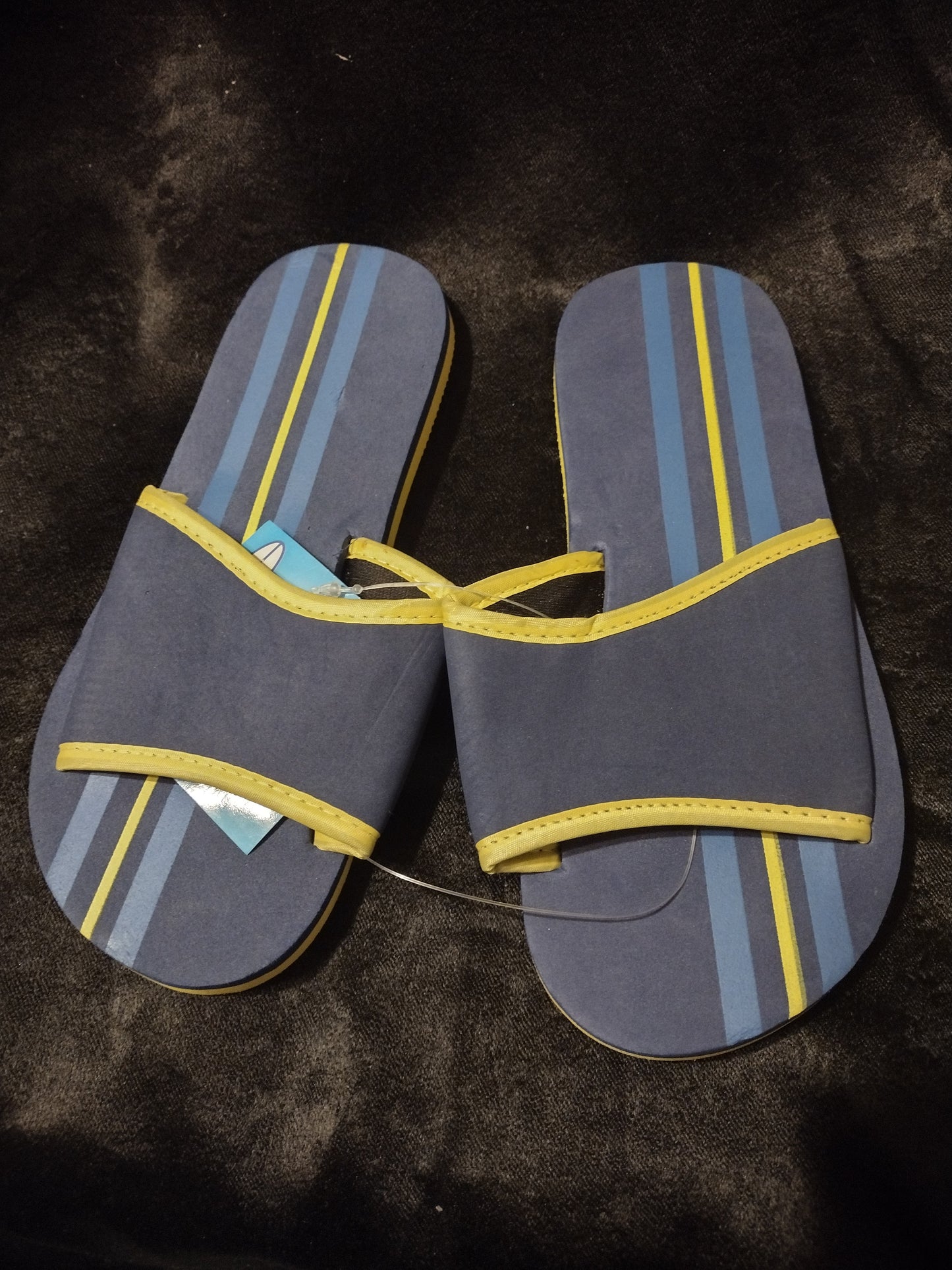 Little Boys blue/yellow sandals