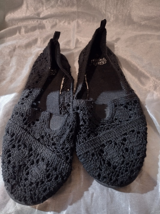 Black Flat shoes girl  3Y