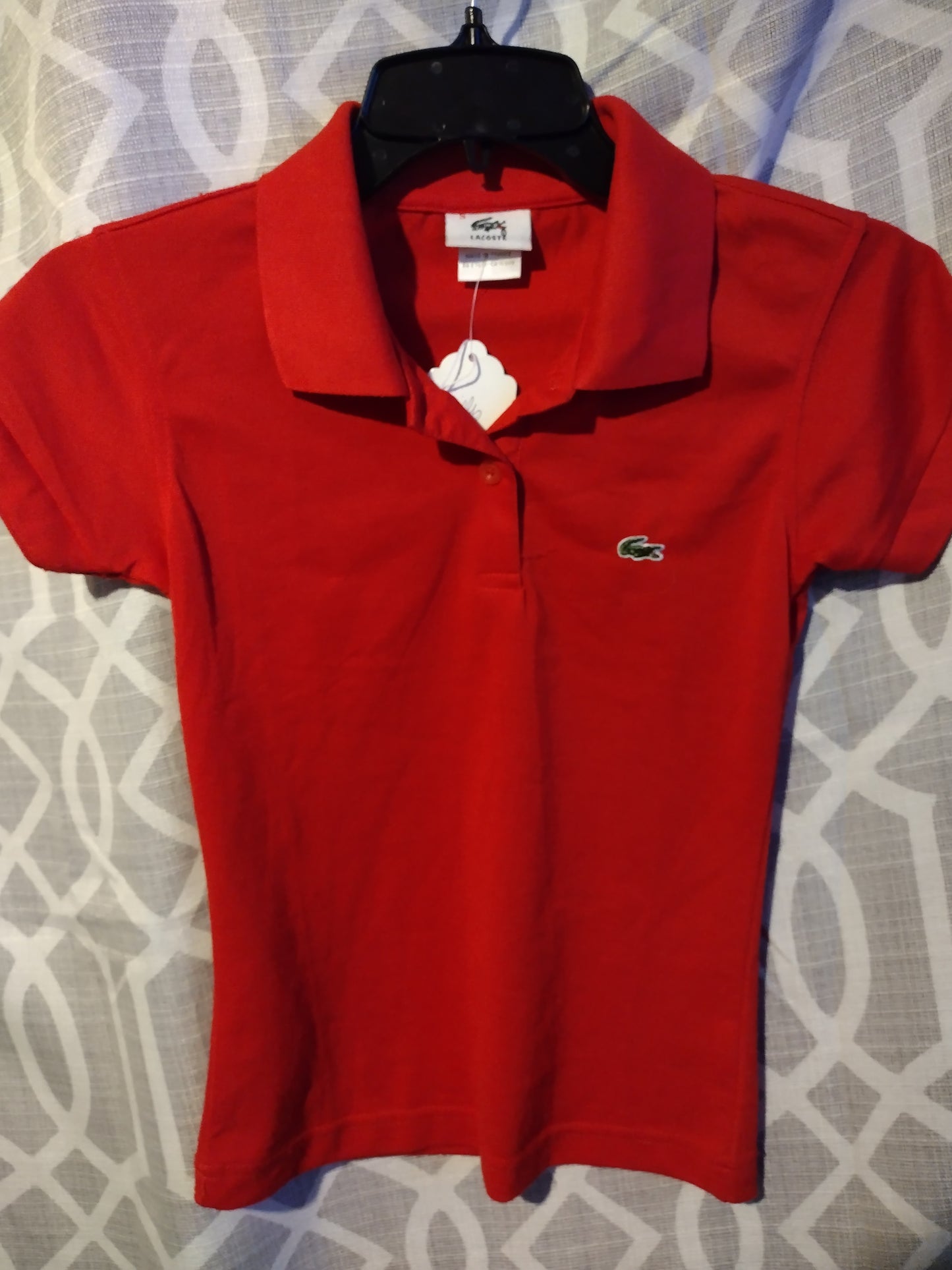 Little girl Red Lacoste shirt size 5