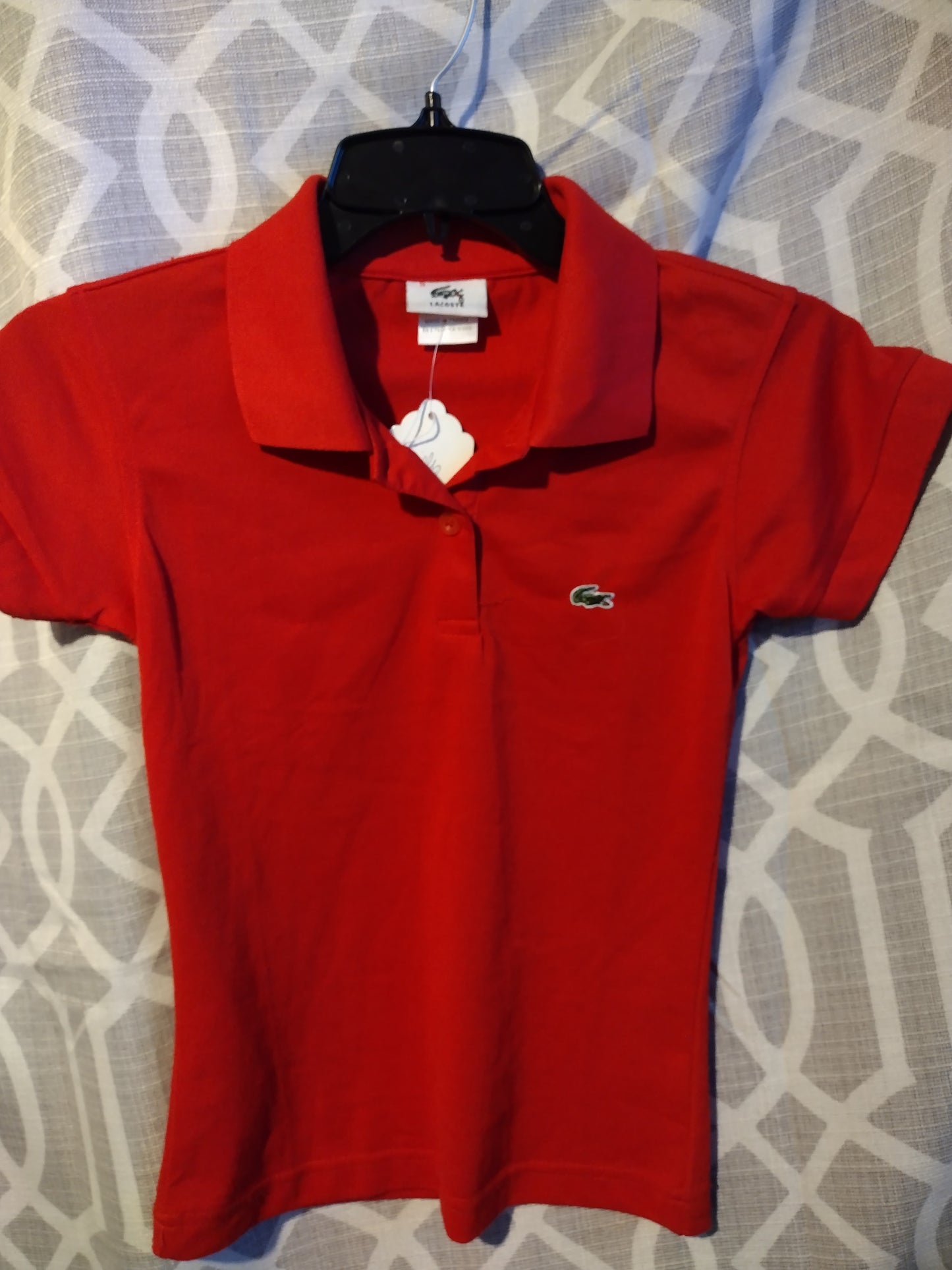 Little girl Red Lacoste shirt size 5