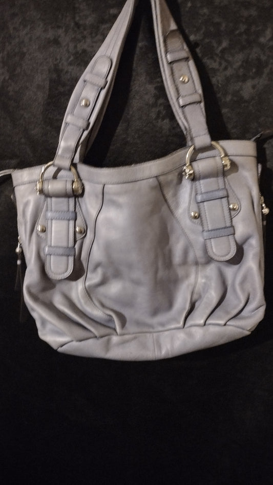 Women's lavender leather handbag