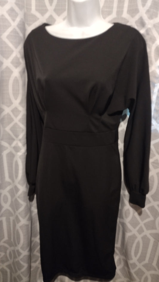 Women black long sleeve dress size medium