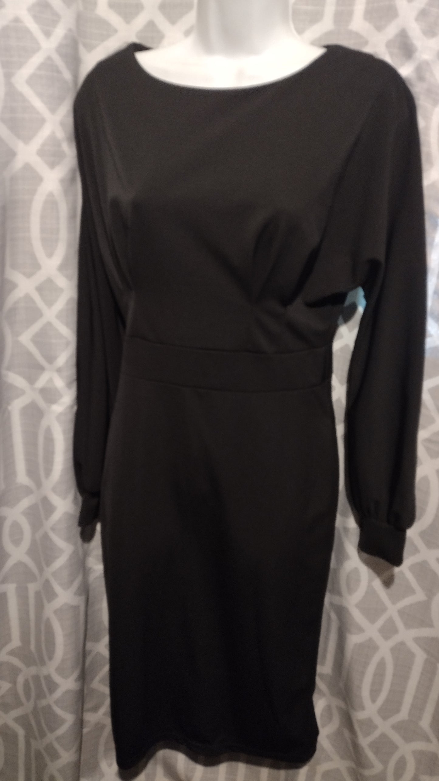 Women black long sleeve dress size medium