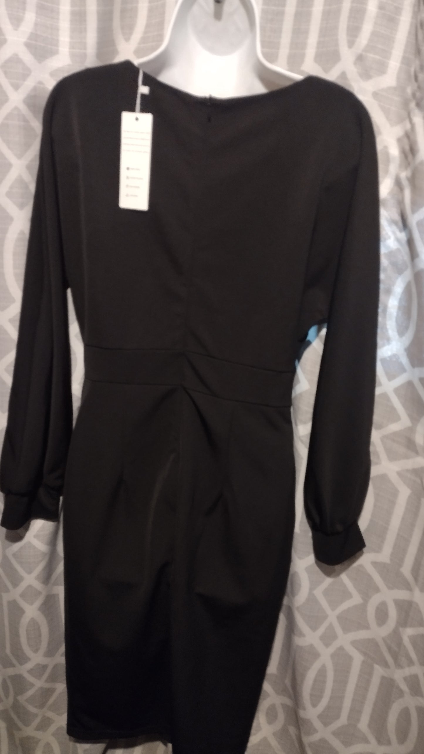 Women black long sleeve dress size medium