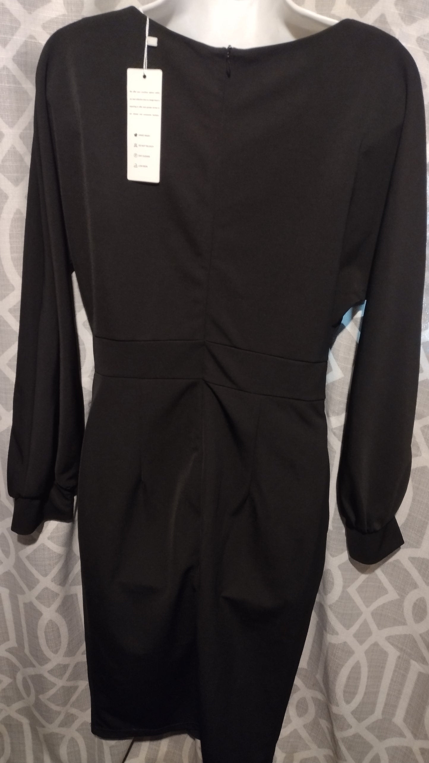 Women black long sleeve dress size medium