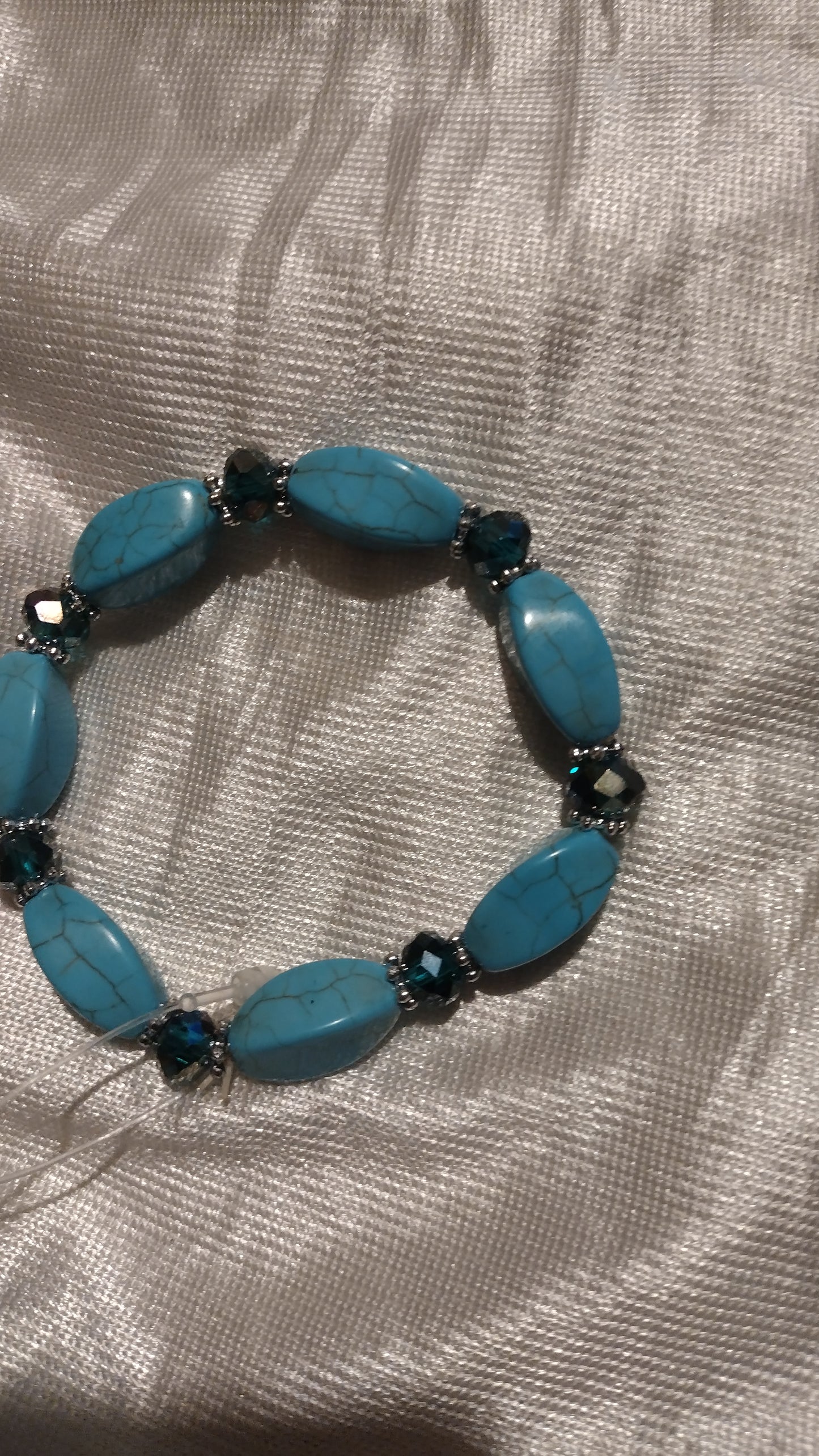 Women turquoise stretch bracelet