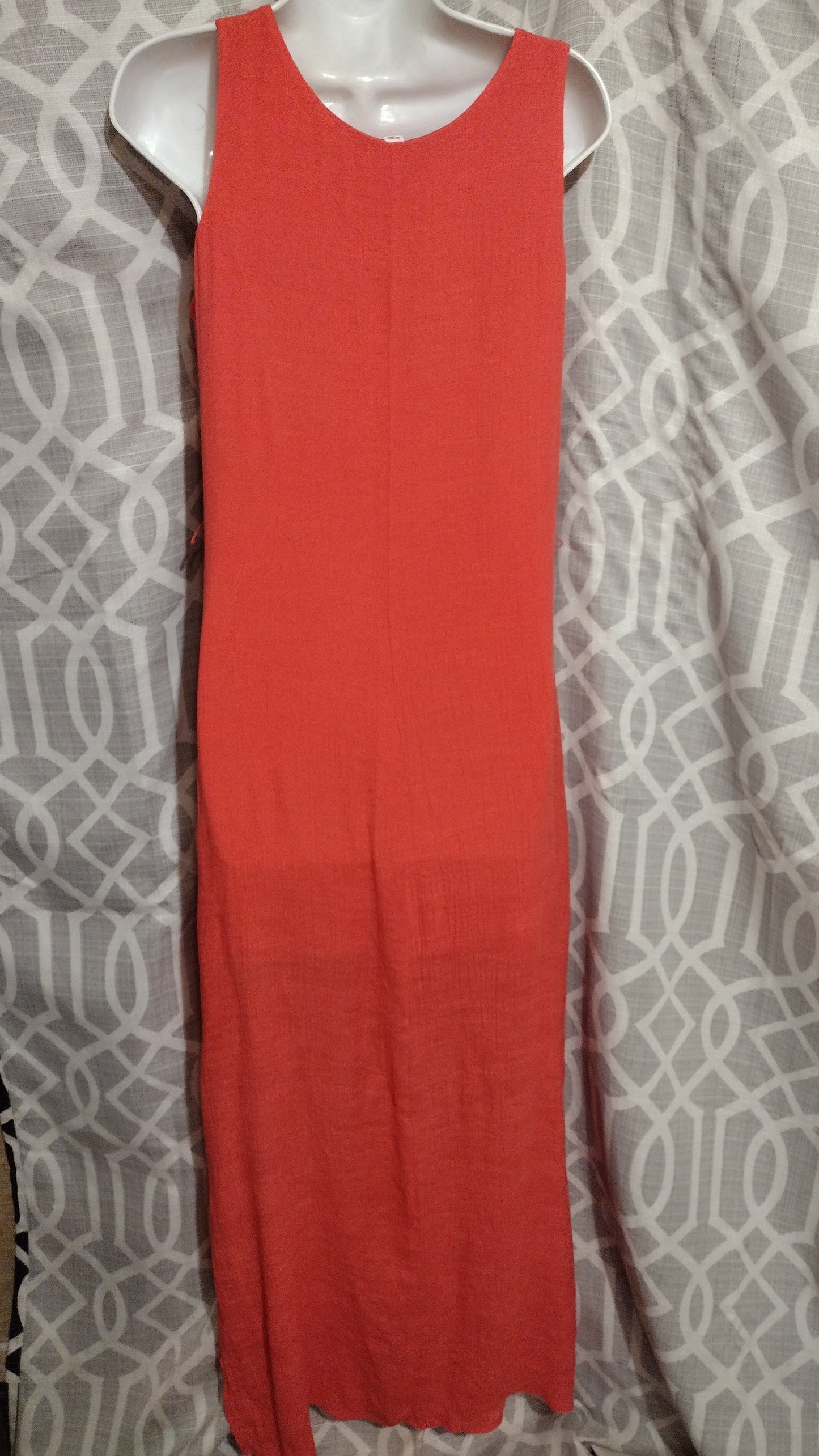 Women maxi orange dress size small