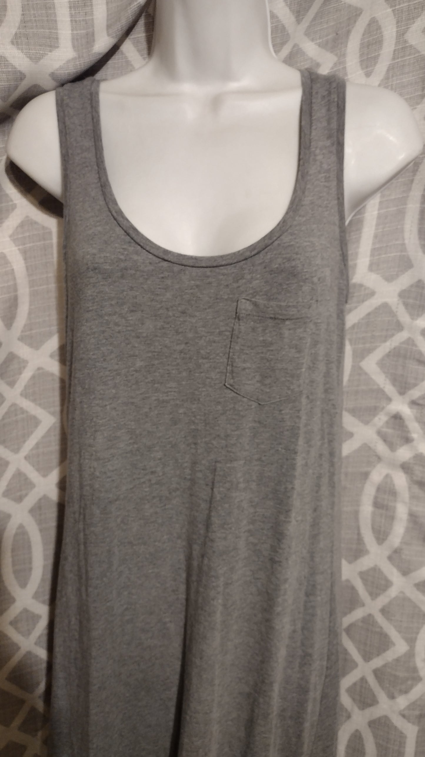 Women's gray tank maxi dress size XS