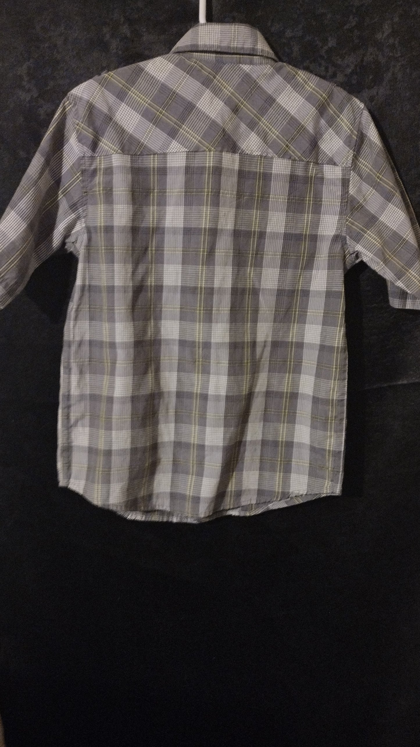 Boys button down gray shirt size 5