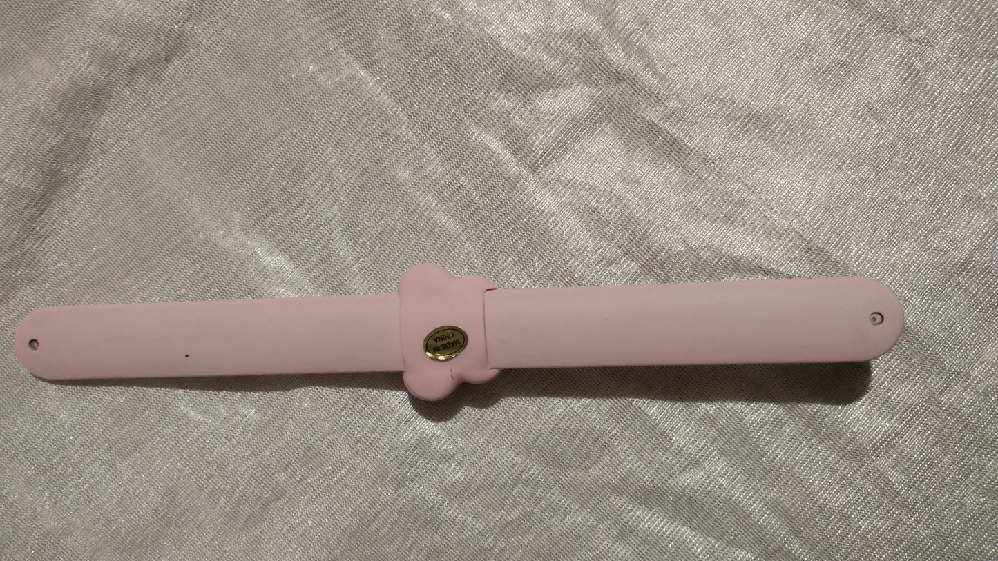 Women's pink/silver Slap Watch