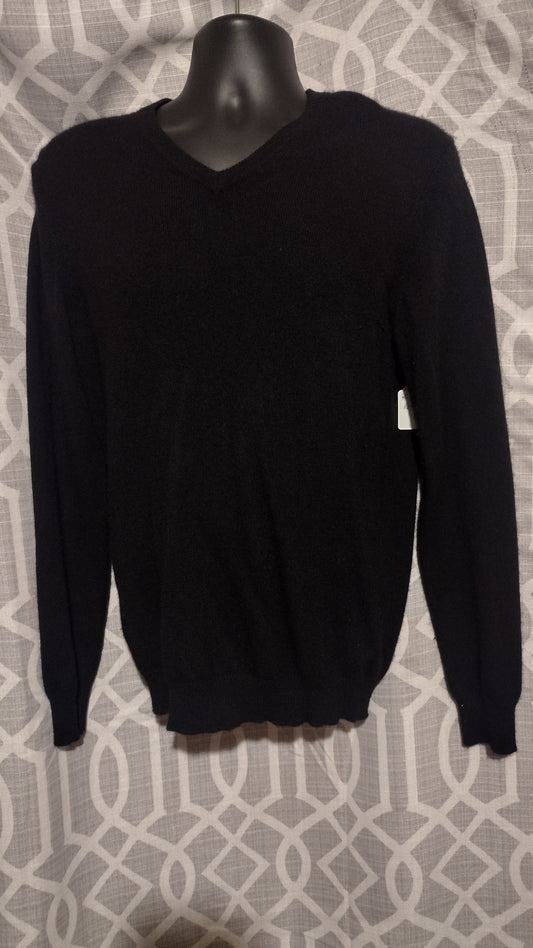 Men black Cashmere sweater small