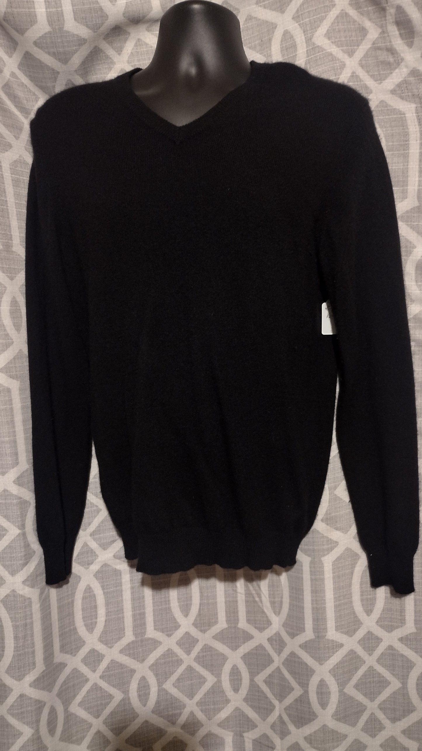 Men black Cashmere sweater small