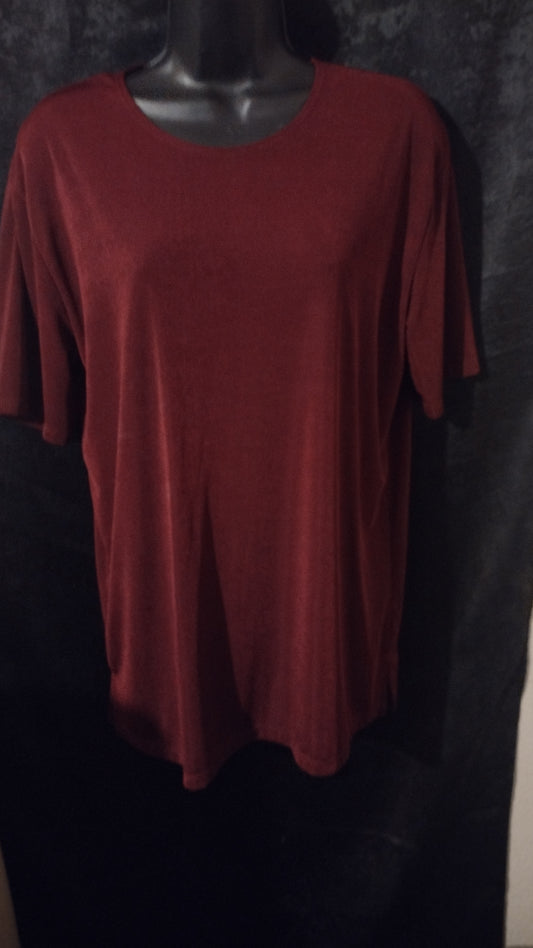 Women's burgundy blouse size large