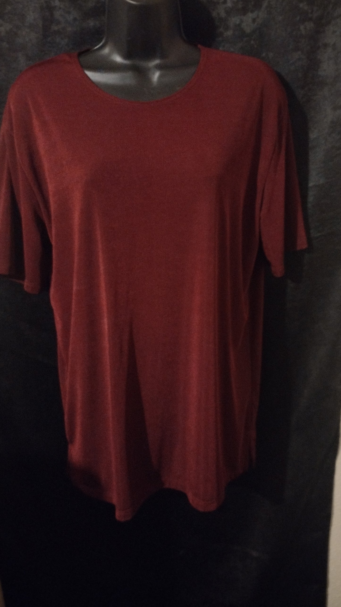 Women's burgundy blouse size large