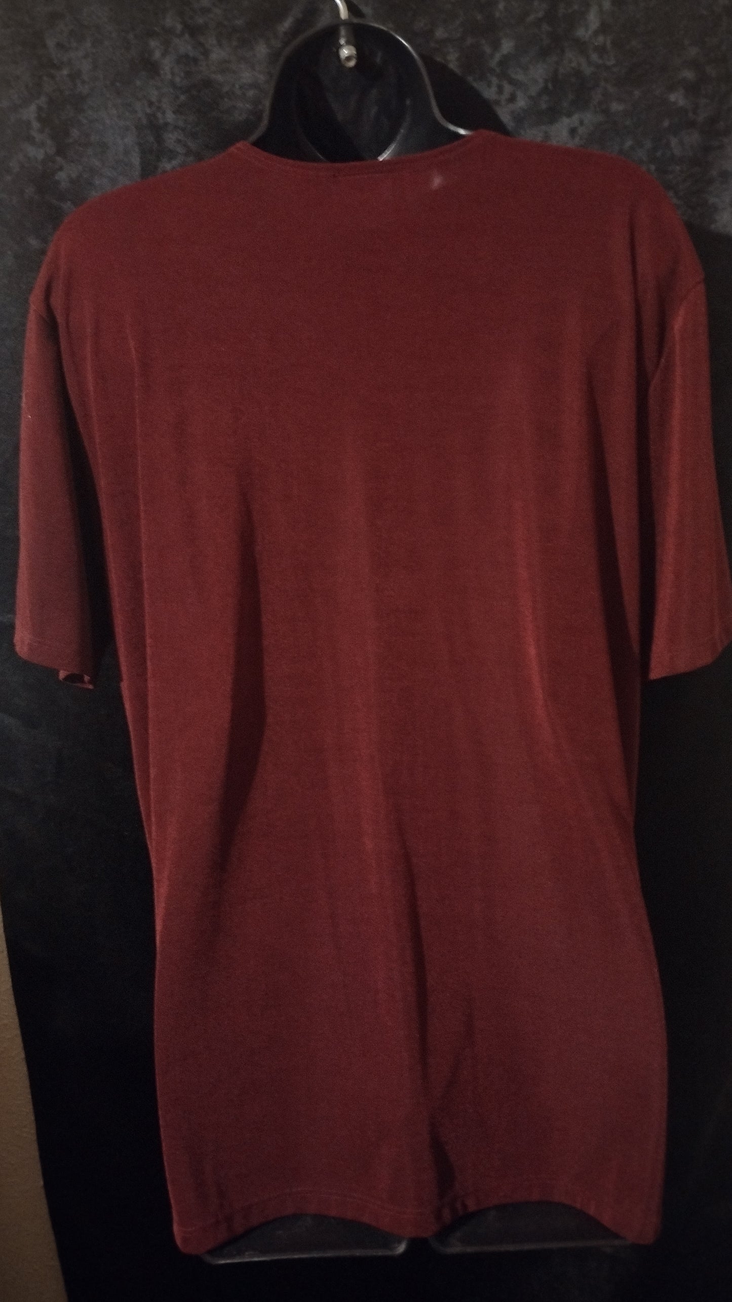 Women's burgundy blouse size large