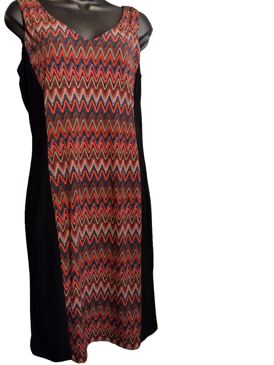 Women multi color tank dress size 10