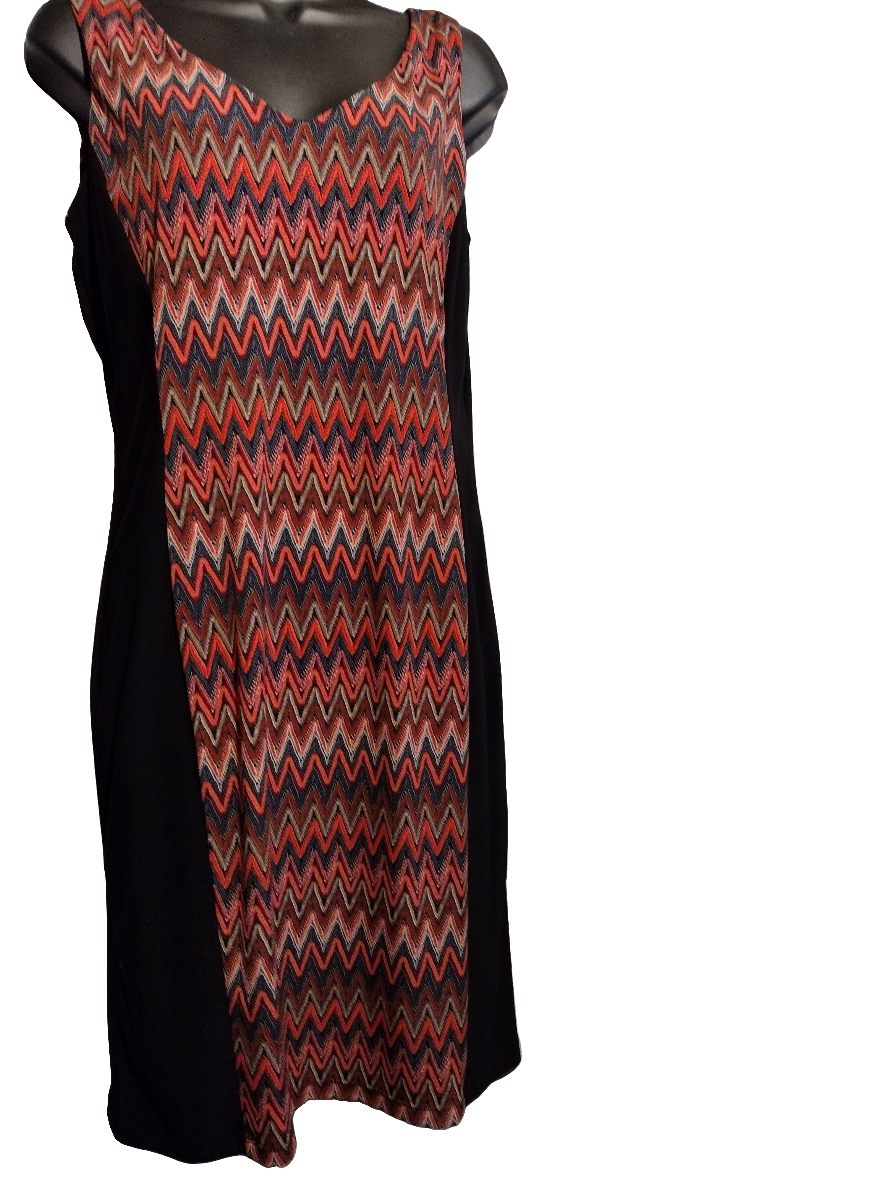 Women multi color tank dress size 10