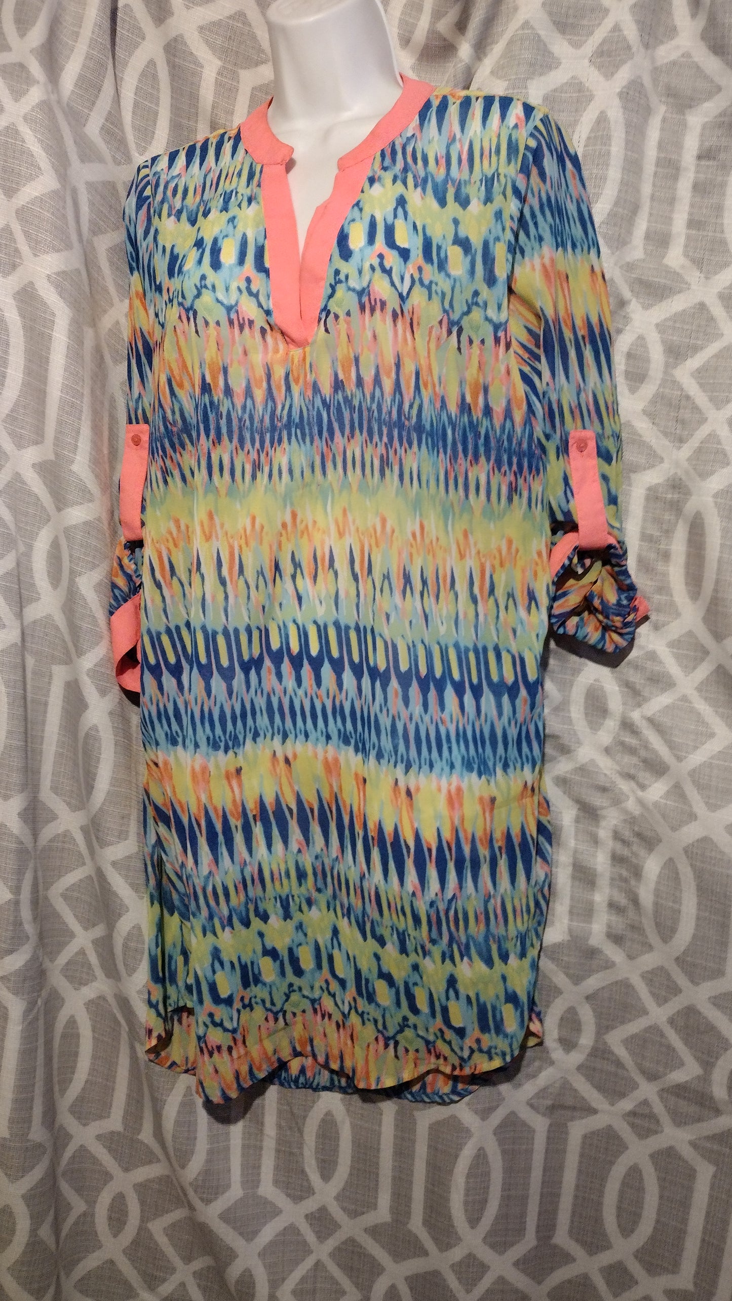 Women multi color dress size large