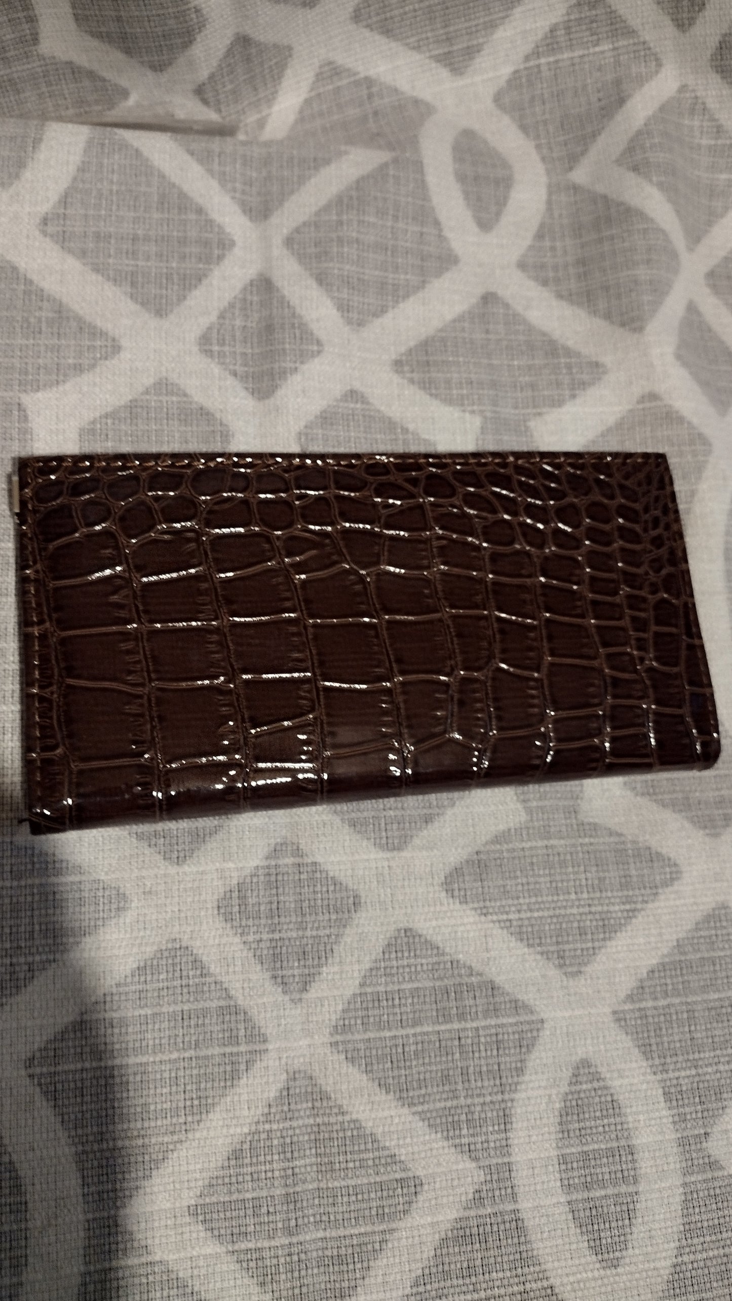 Women's leather brown wallet