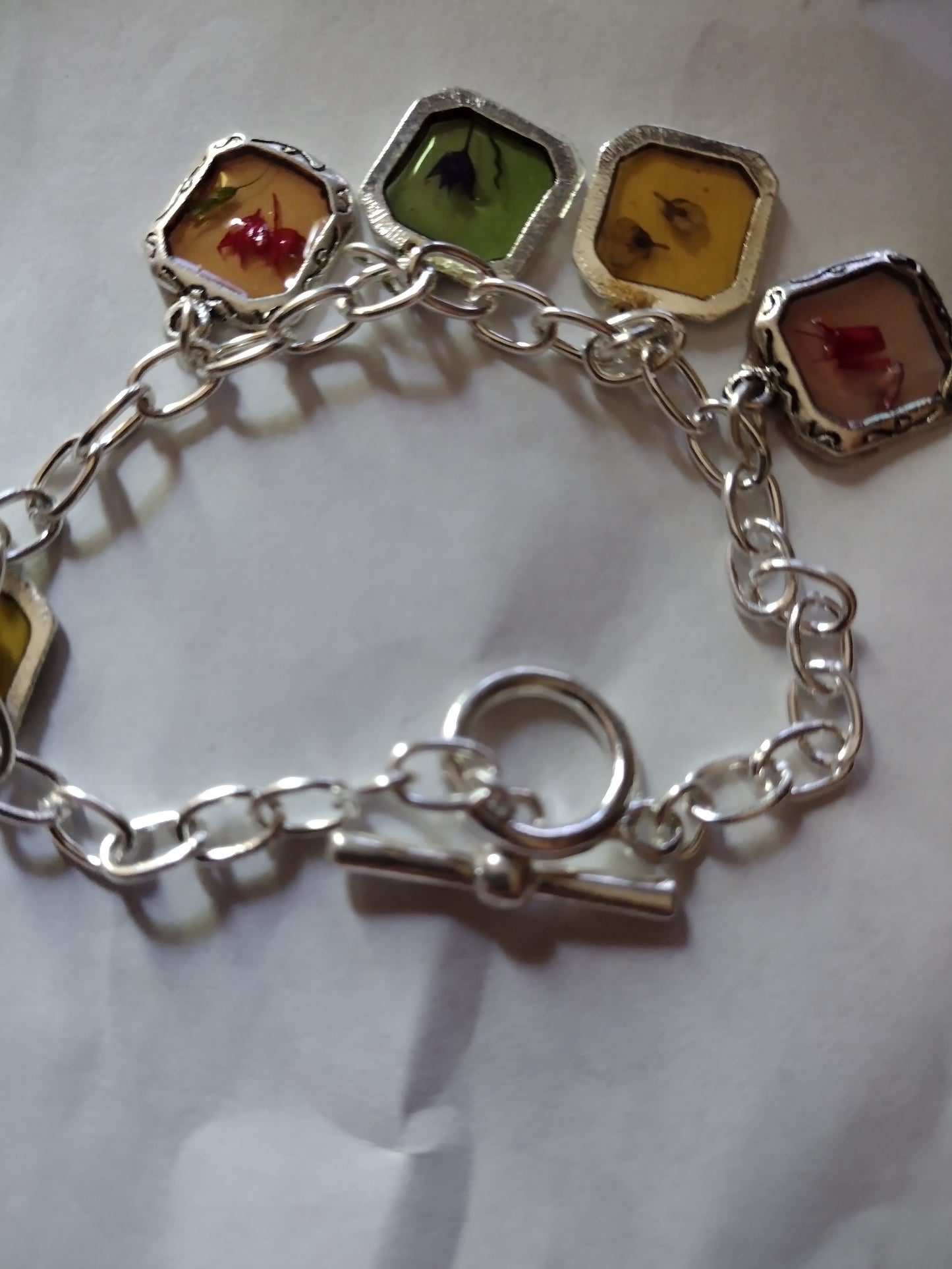 Women square emblem bracelet