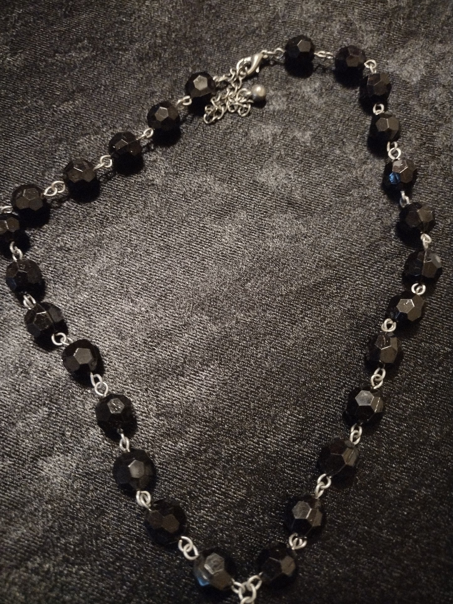 Women black choker necklace