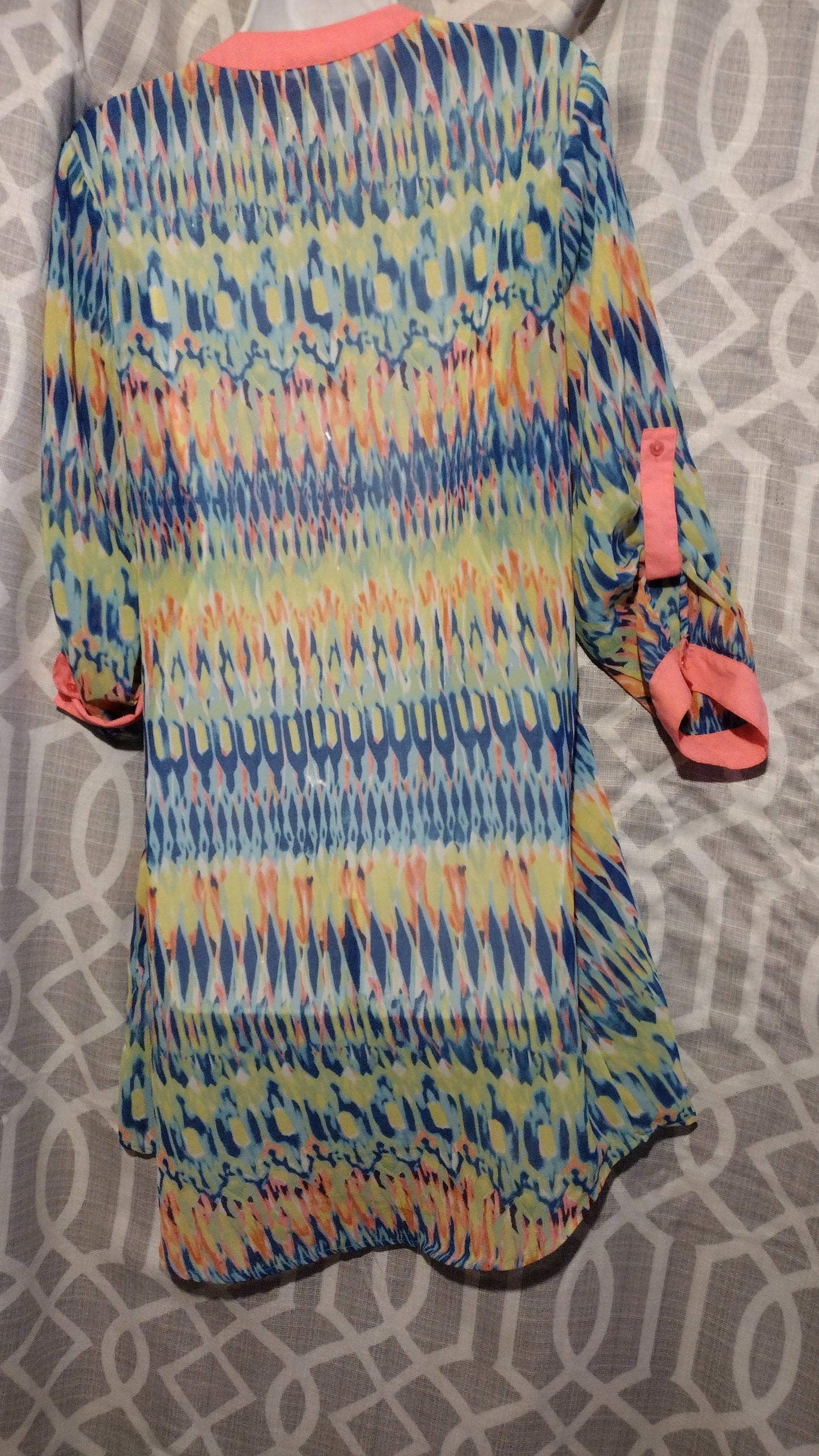 Women multi color dress size large