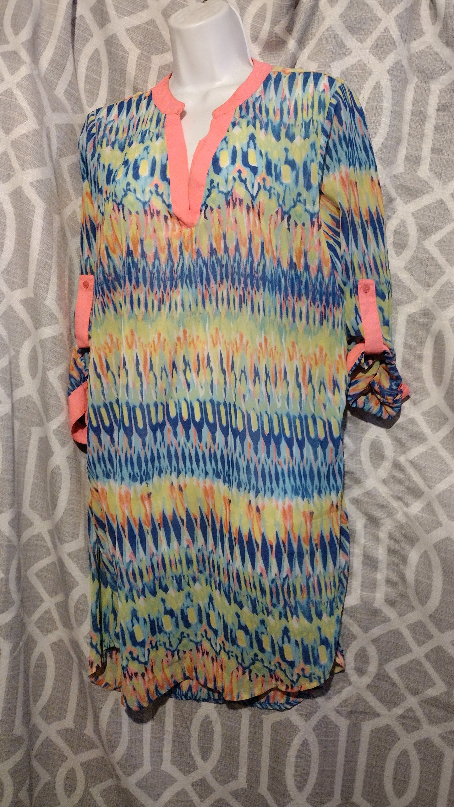 Women multi color dress size large