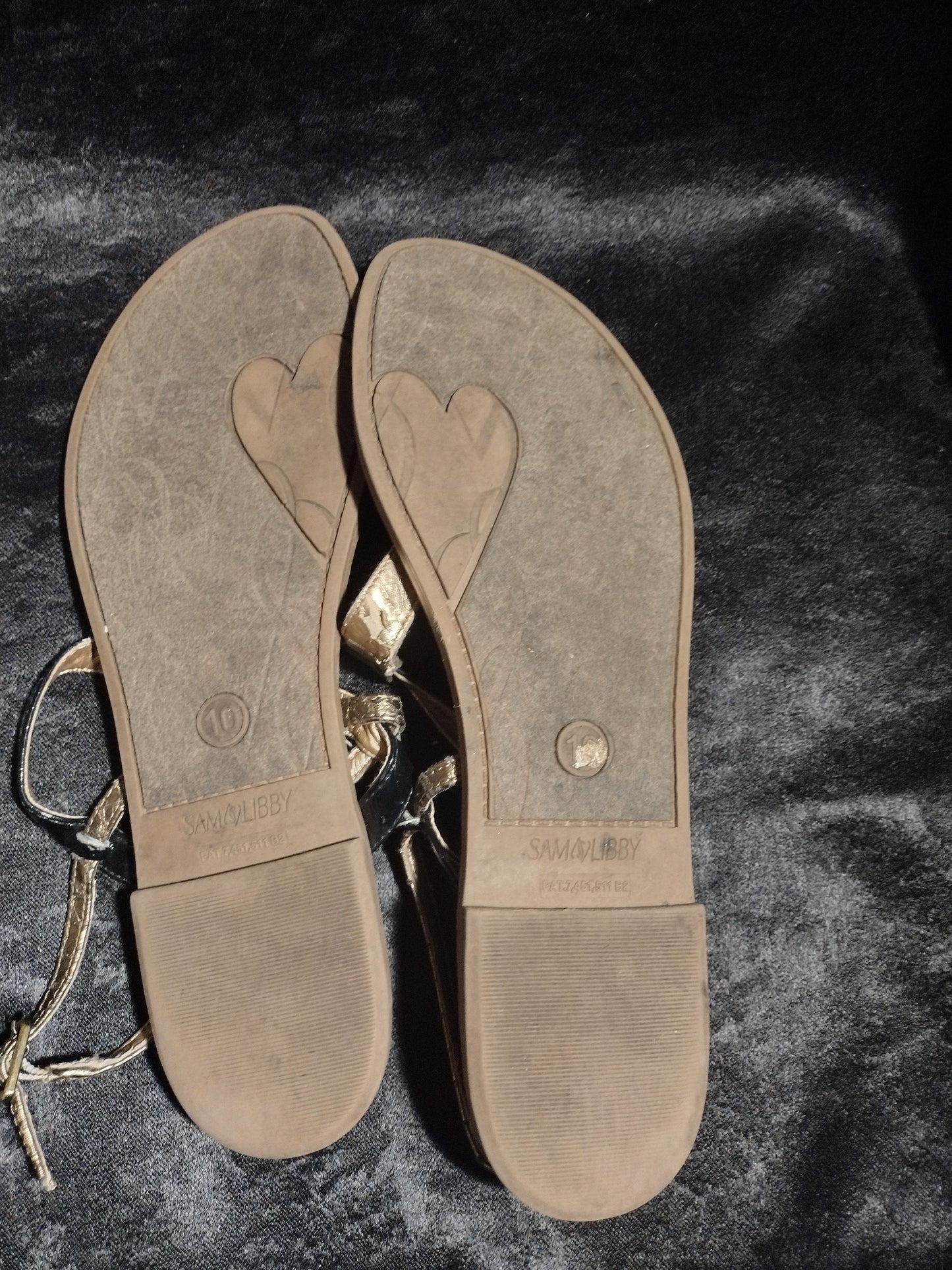 Women thong sandals shoe size 10