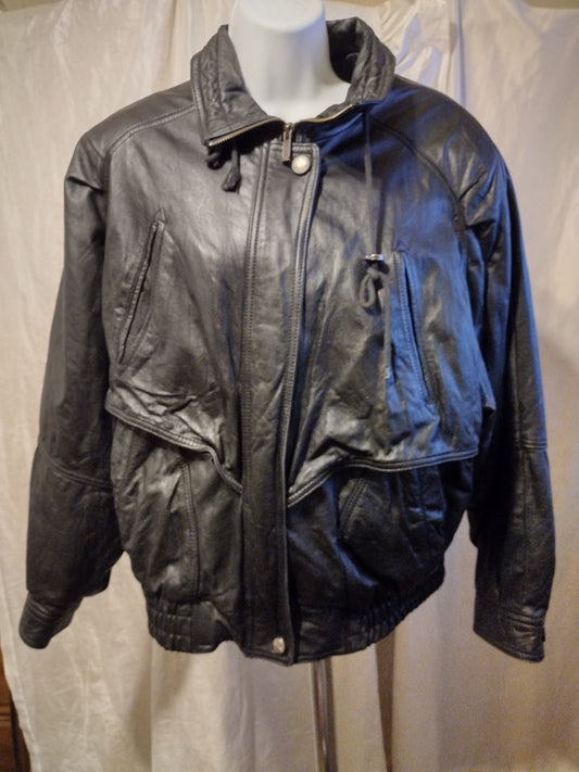 Women's leather jacket medium