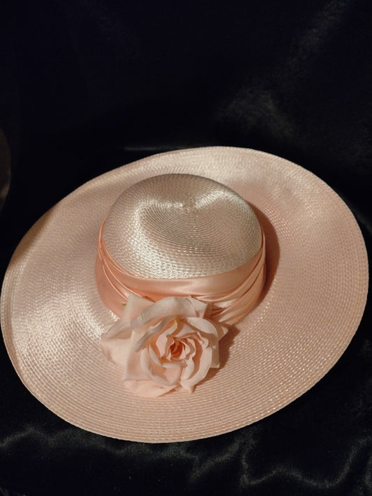 Women pink sun hat