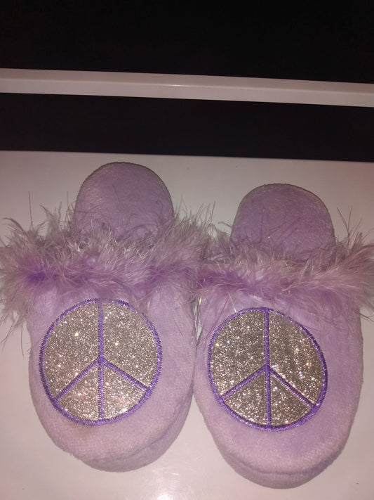 Girl purple house shoes