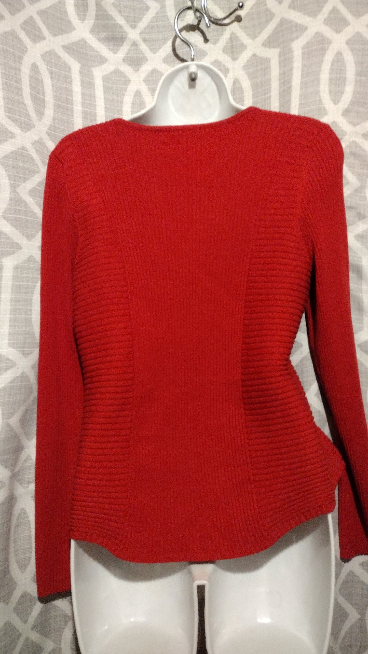 Women red sweater size large