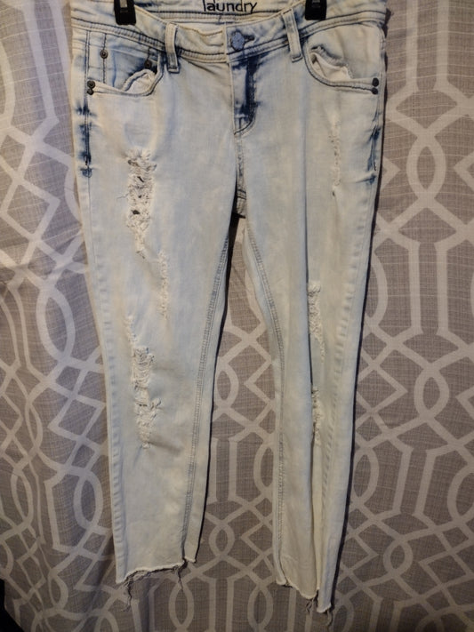 Women's distressed jeans jr size 9