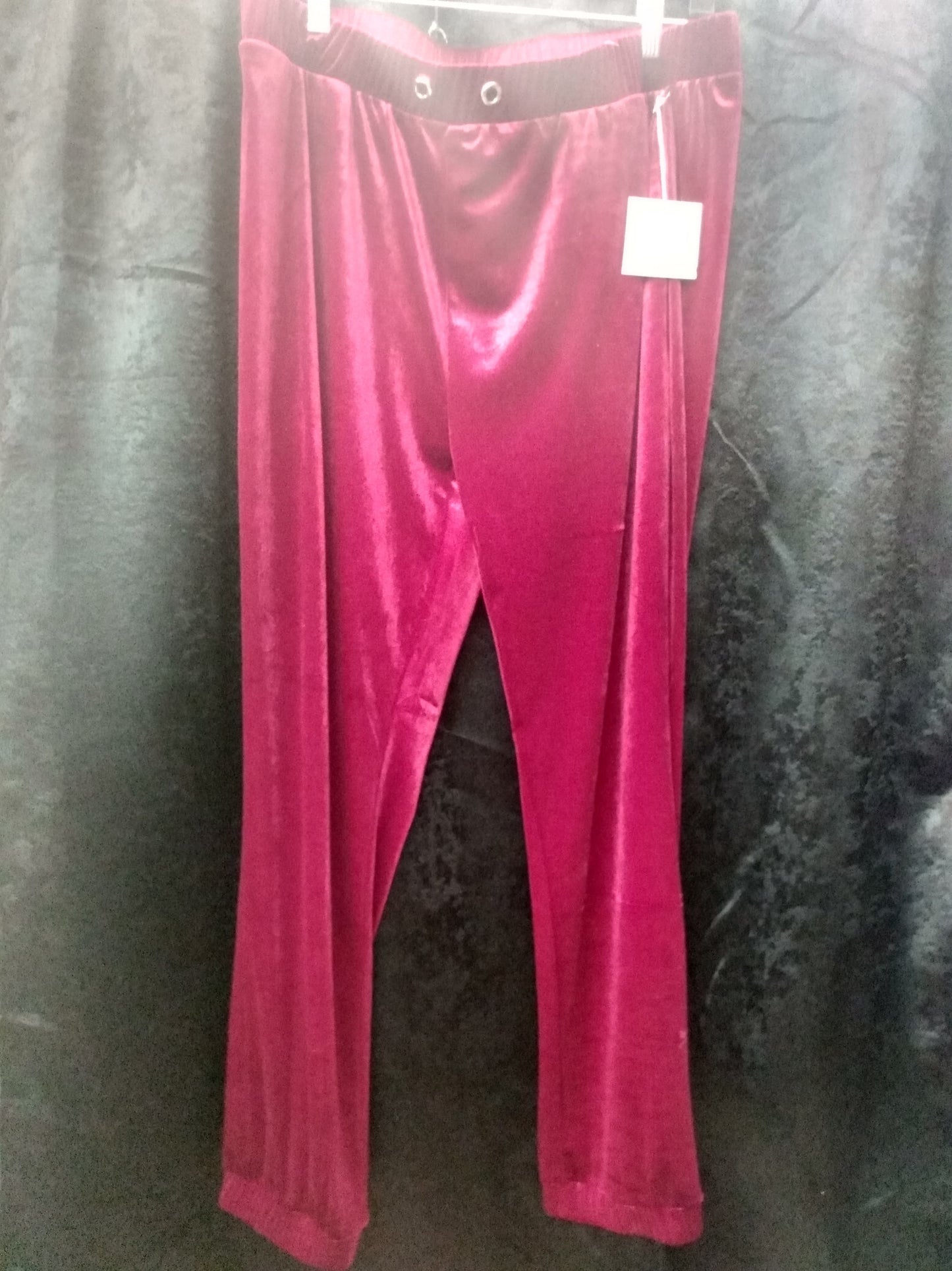 Women velvet jogger pants 1X