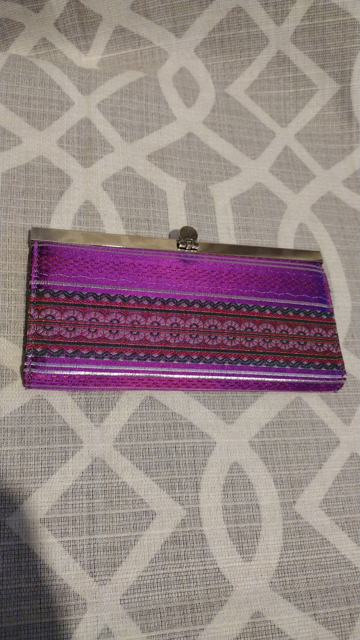 Women's Purple cloth wallet