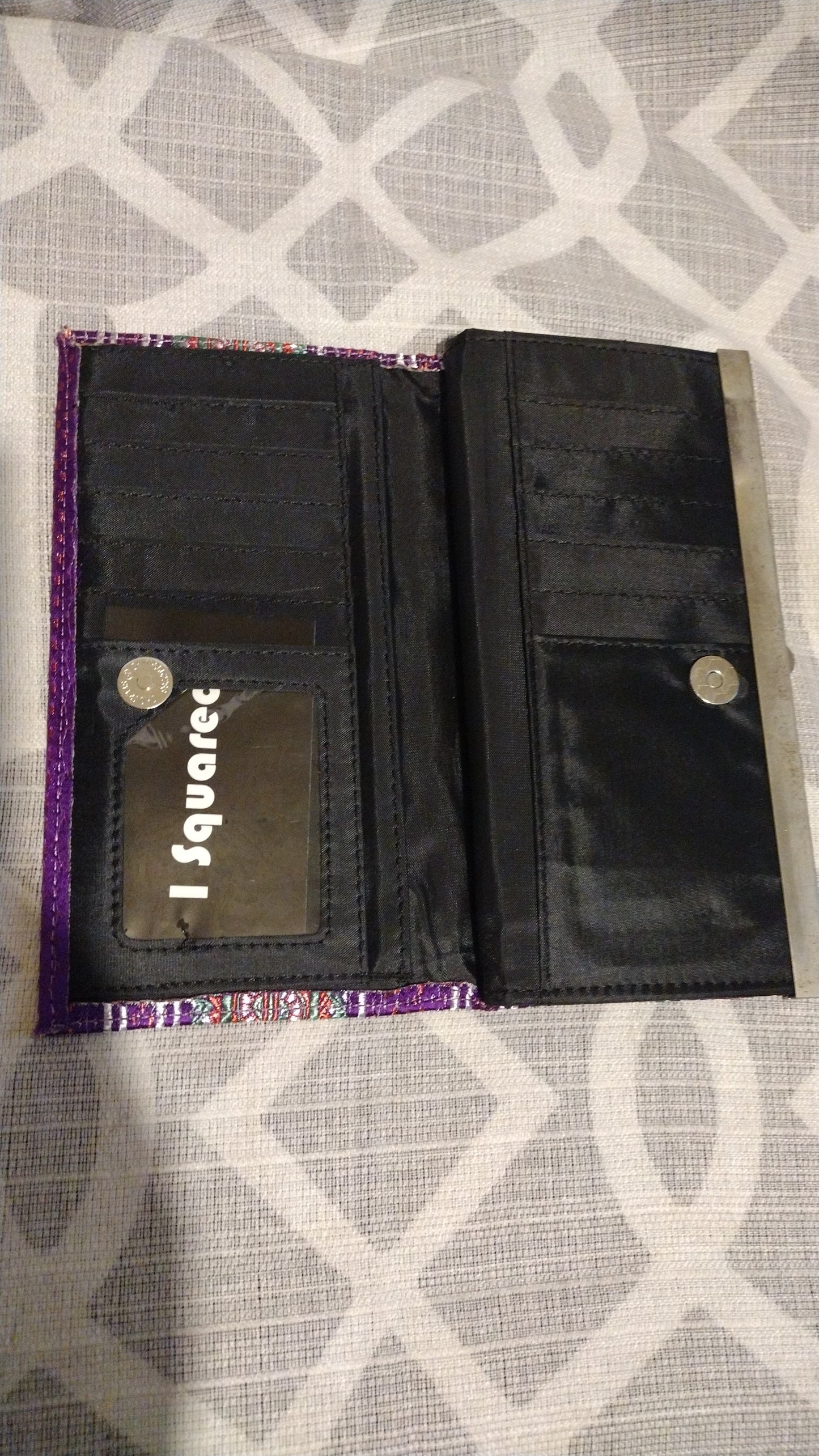 Women's Purple cloth wallet