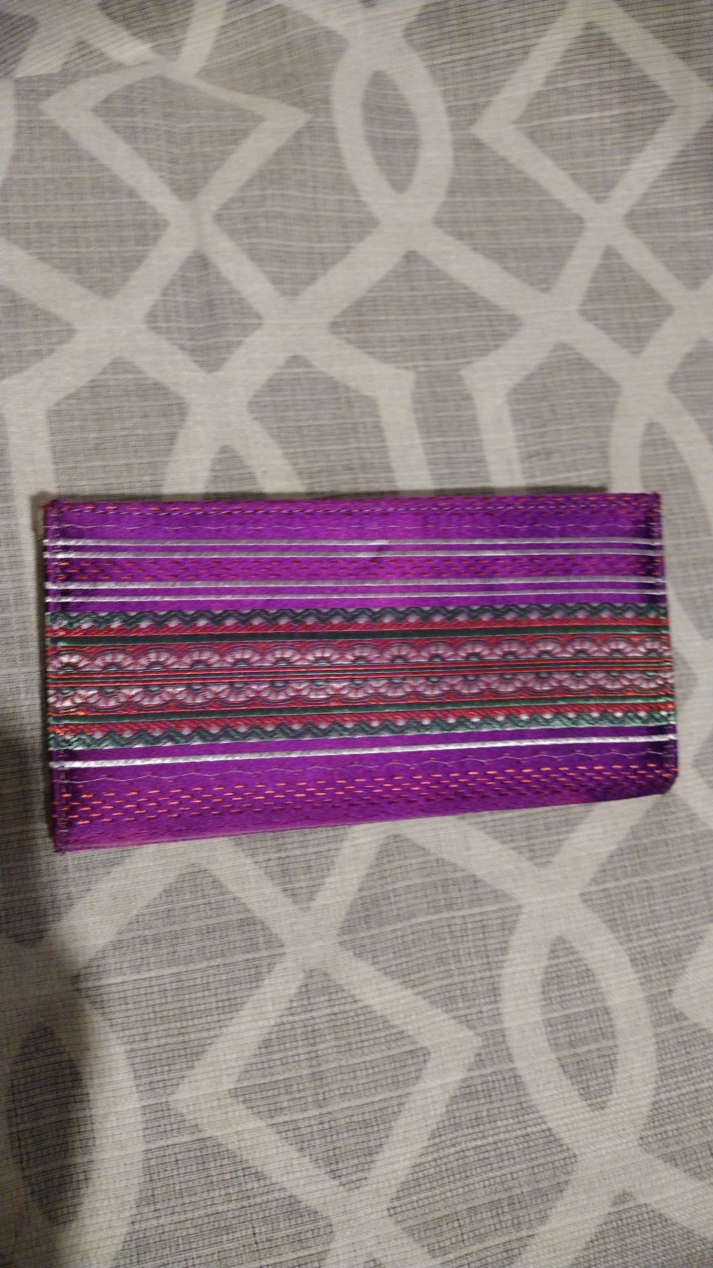 Women's Purple cloth wallet